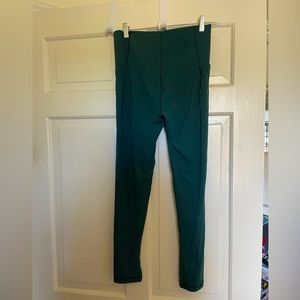 Aerie Xtra High Rise Dark Green leggings